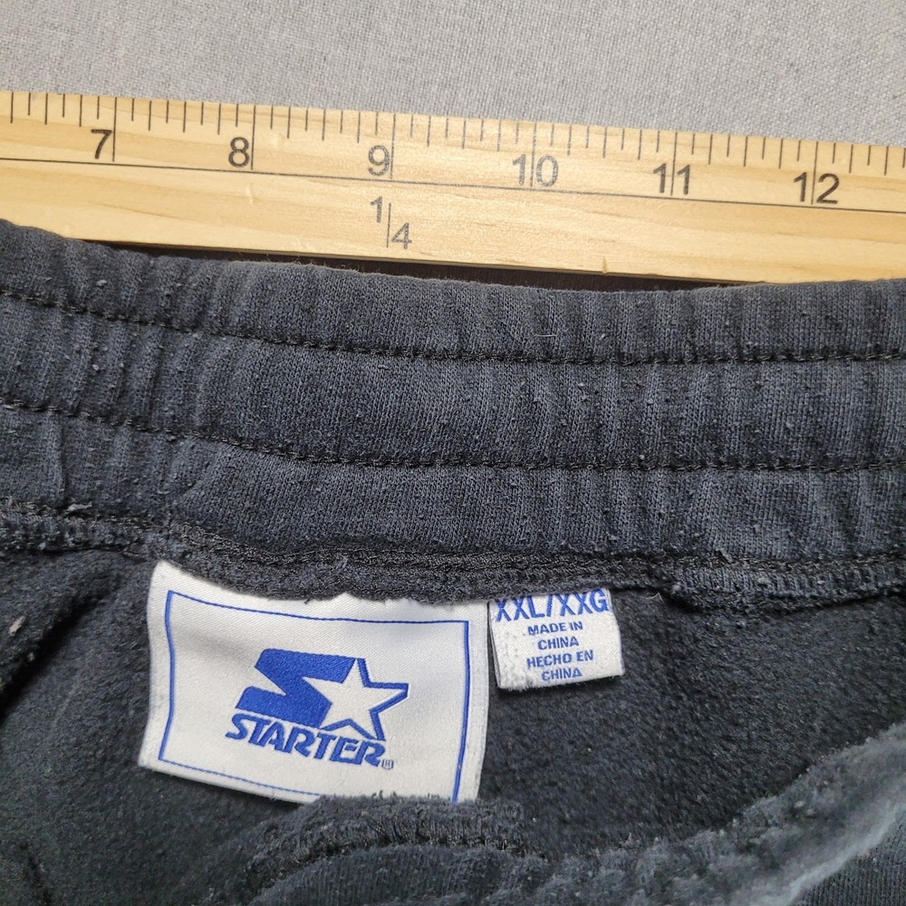 Vintage Pittsburgh Steelers Starter Sweatpants XXL 90's Fadded Black - Picture 9 of 12